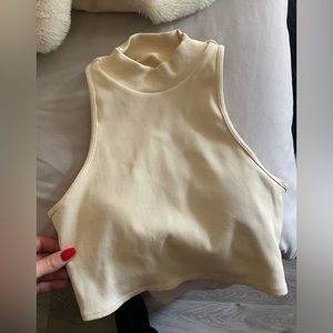 ALO bra top - ivory cream color